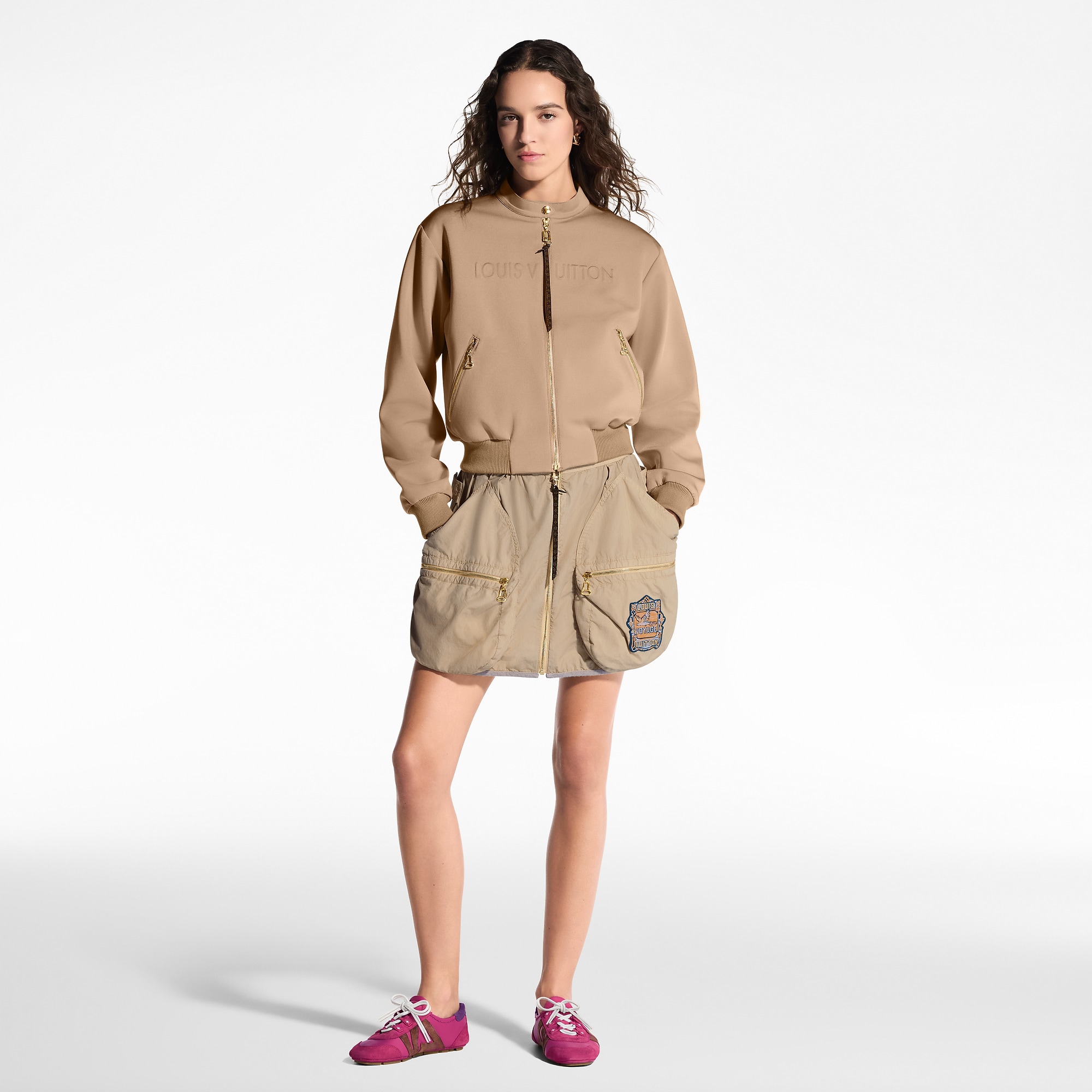 Shop LOUIS VUITTON Embellished Souvenir Blouson at Beverly